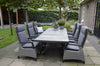 Tafel Castilla Negro met kruispoot  243x103cm