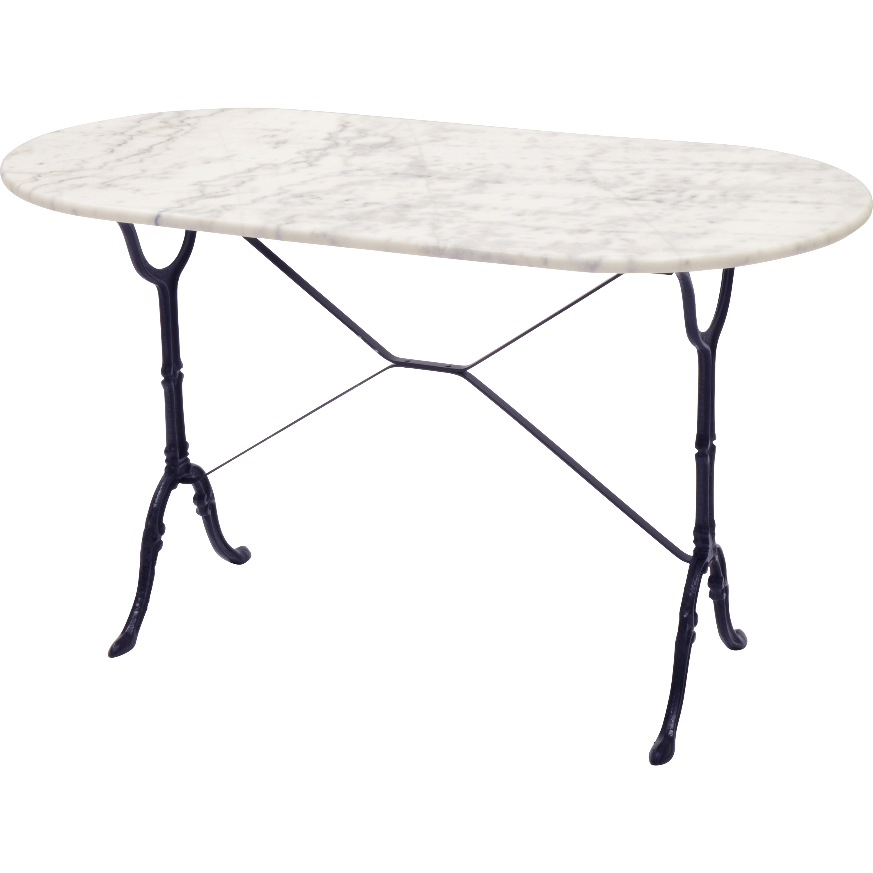 Tafel marmer wit ovaal 120x60cm