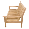 Loungebank teak 180cm, incl. kussen