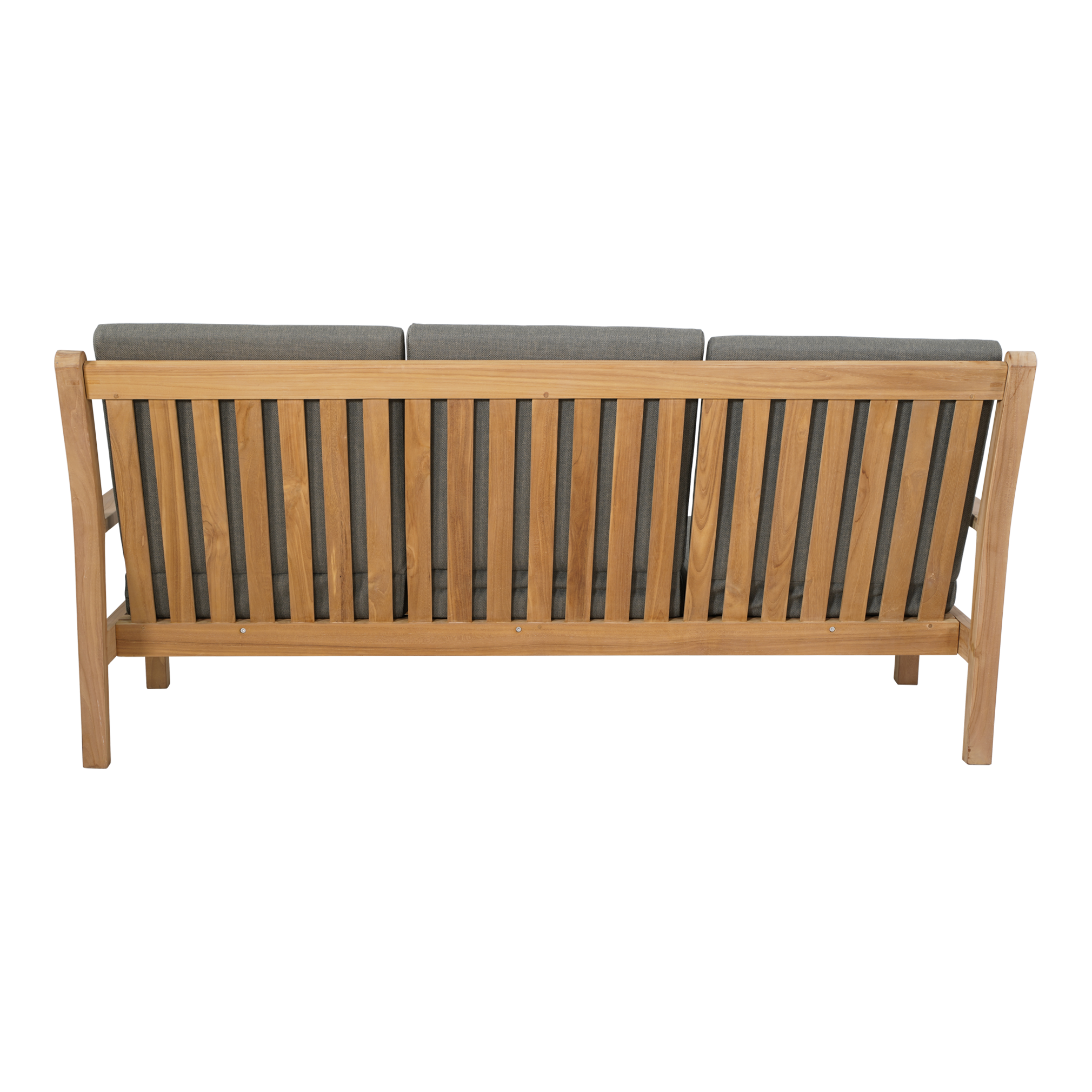 Loungebank teak 180cm, incl. kussen