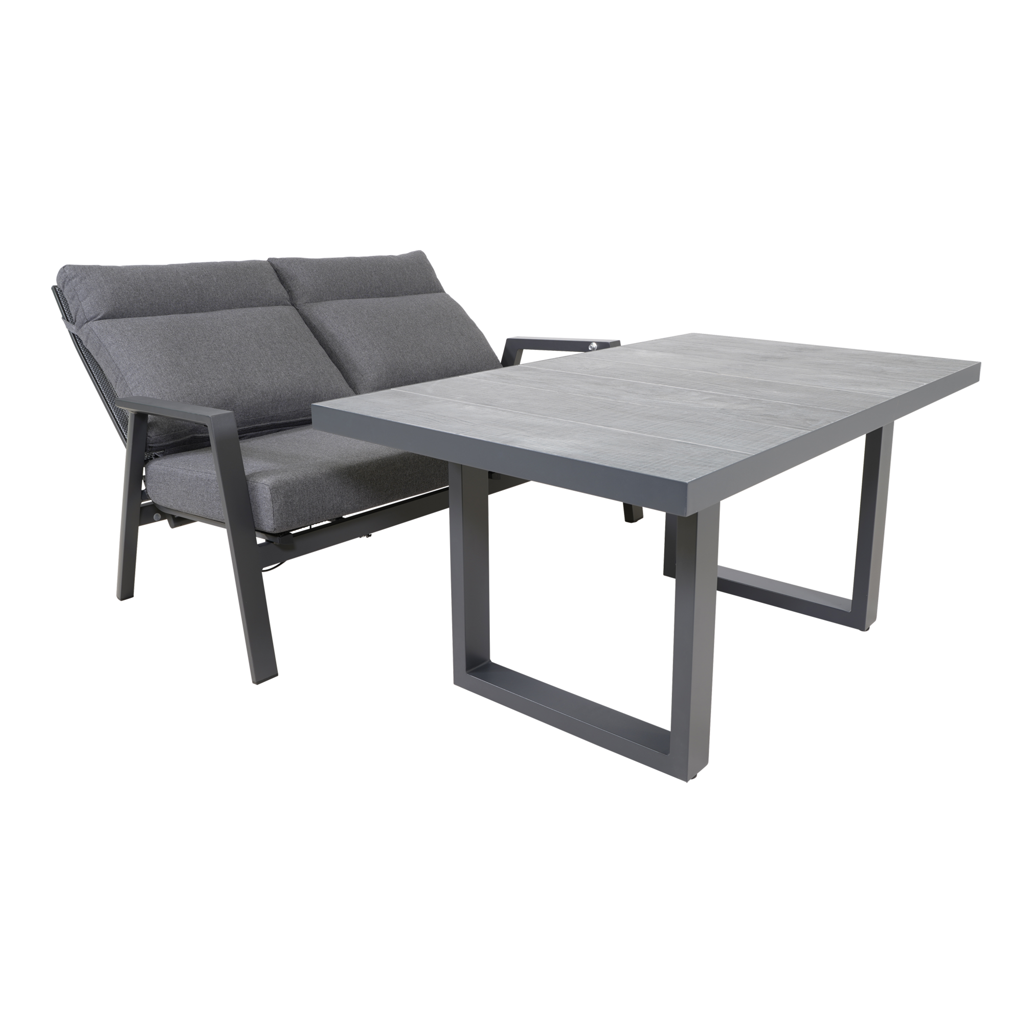 Lounge tafel hoog Prato 2.0 Negro 140x85cm