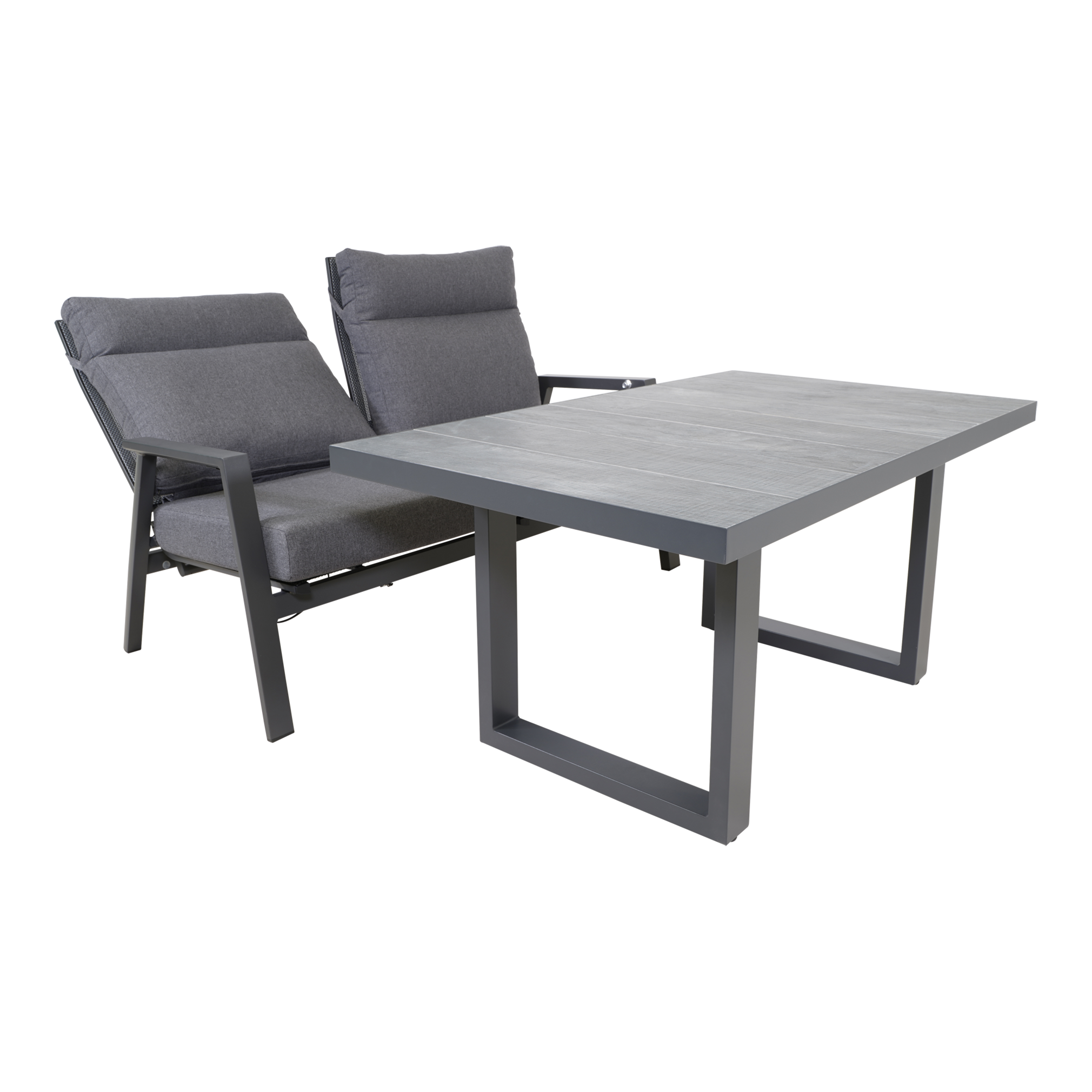 Lounge tafel hoog Prato 2.0 Negro 140x85cm