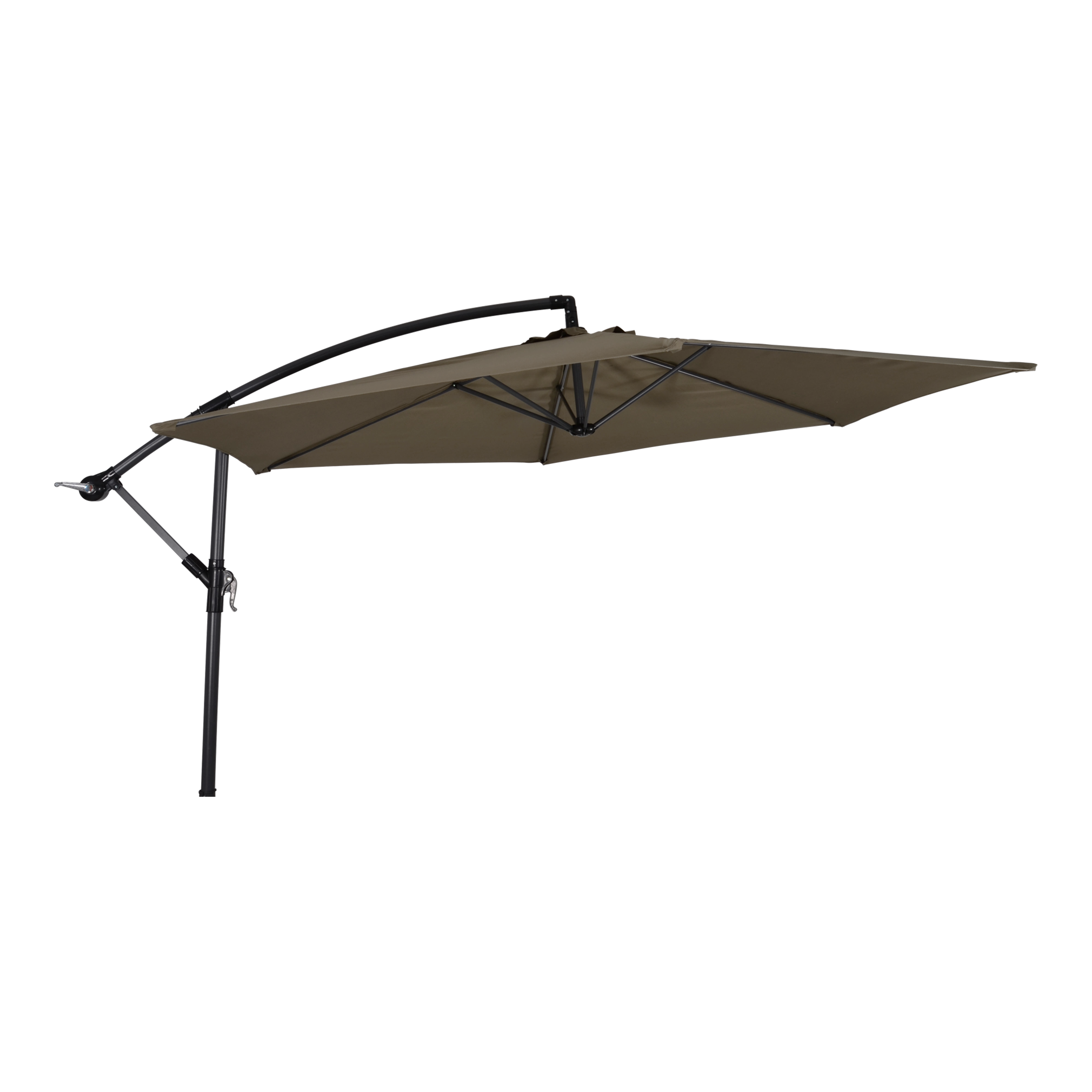 Zweefparasol Gemini taupe Ø3mtr