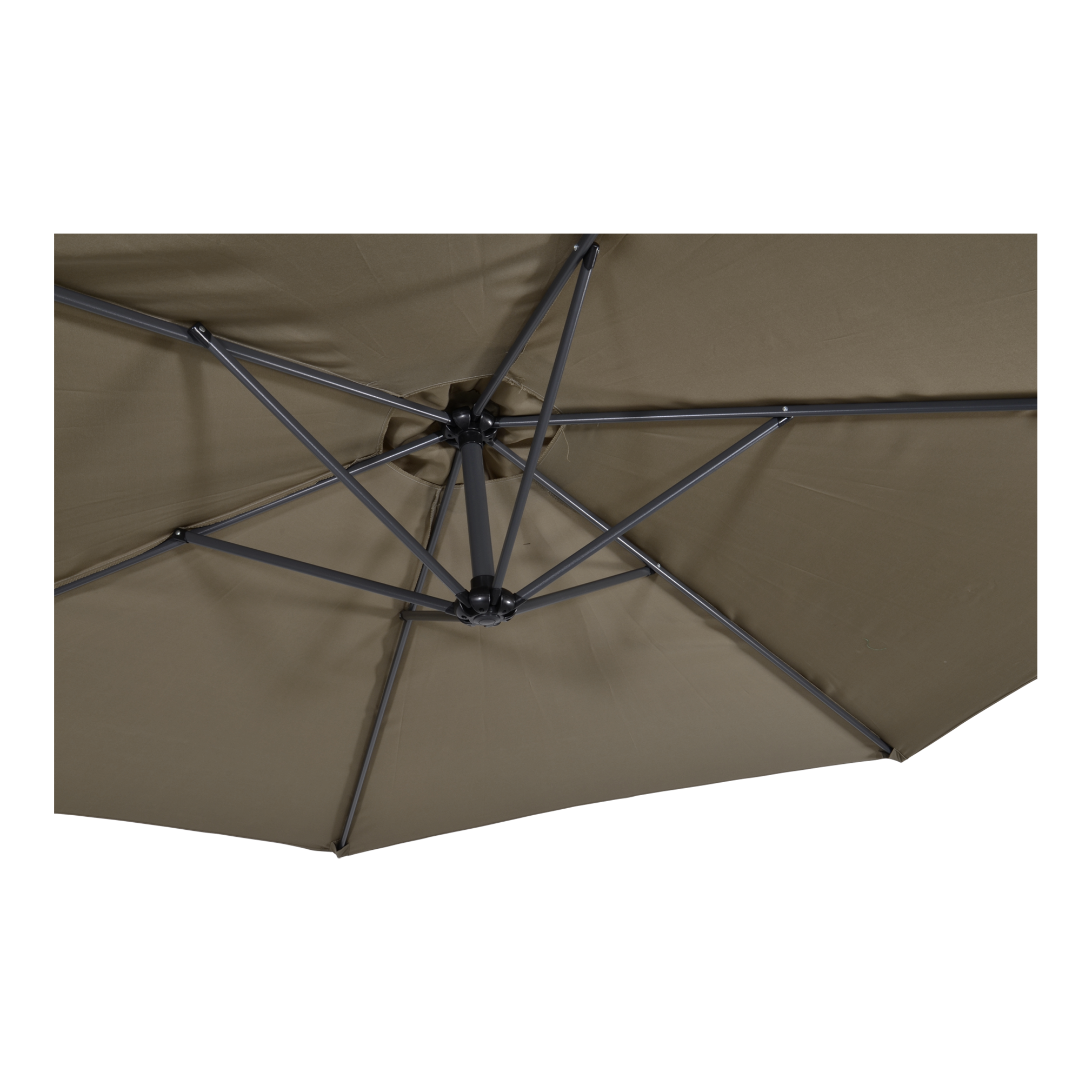 Zweefparasol Gemini taupe Ø3mtr