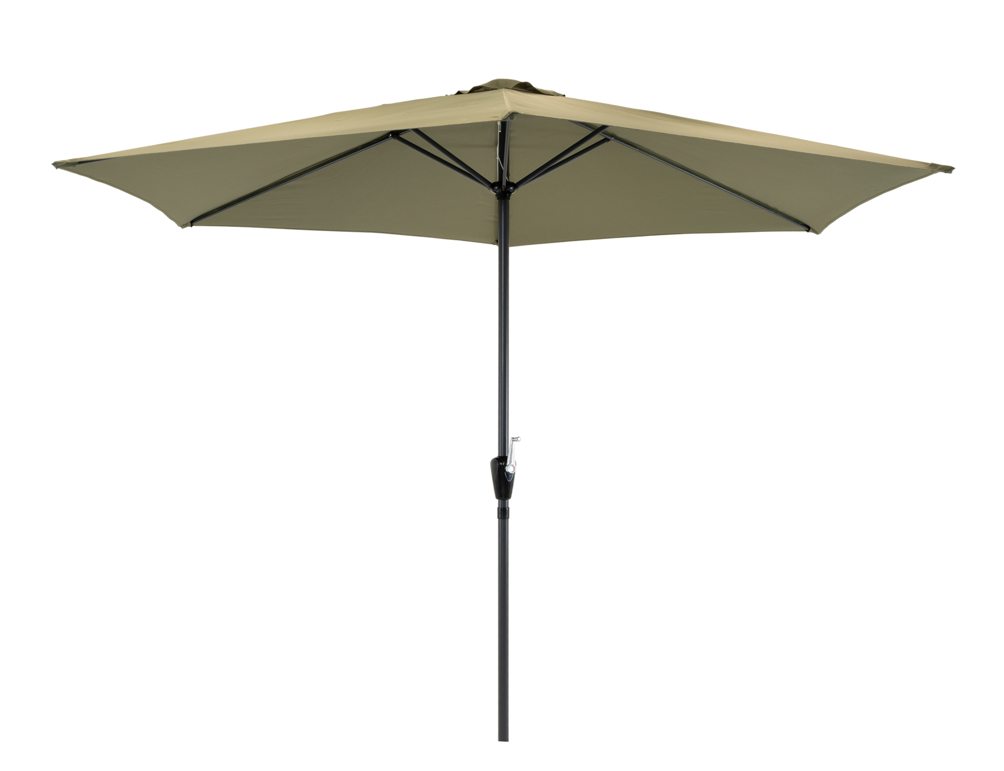 Parasol Gemini olive green Ø3mtr