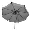 Parasol Libra grijs Ø3mtr