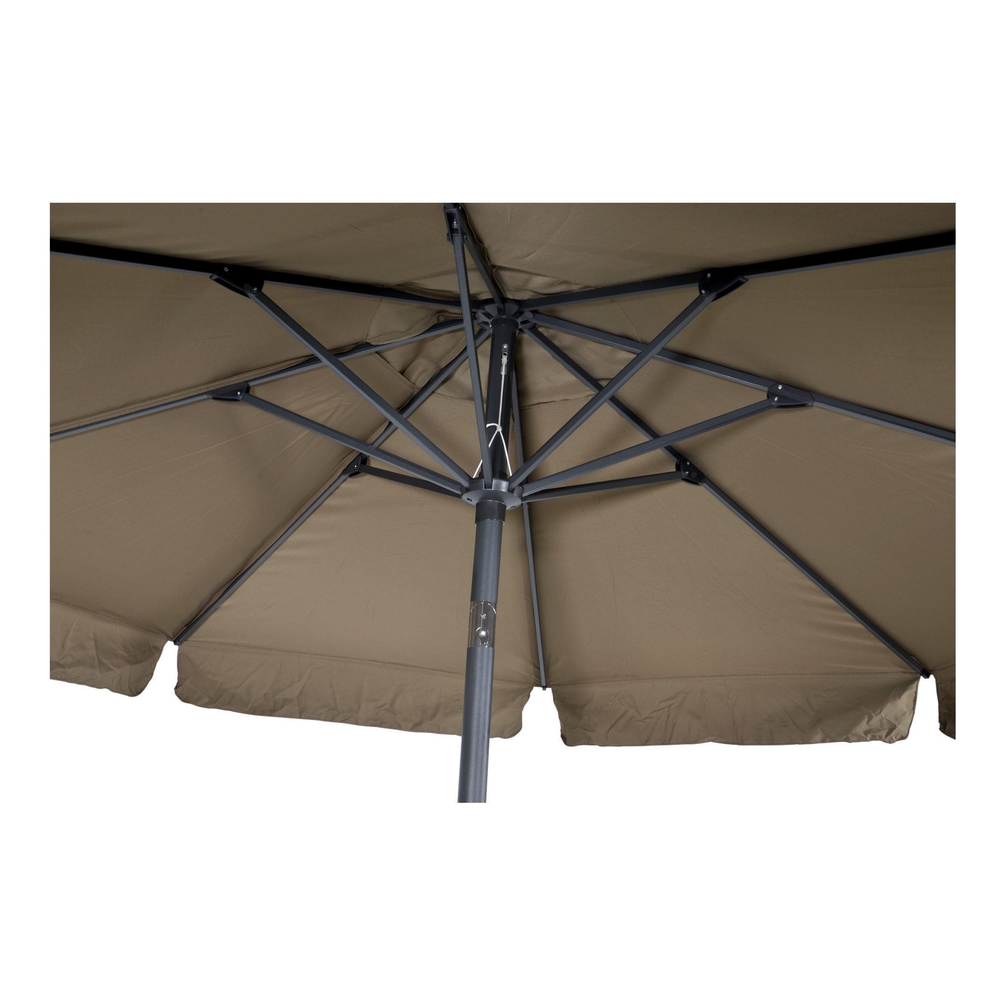 Parasol Libra taupe Ø3mtr