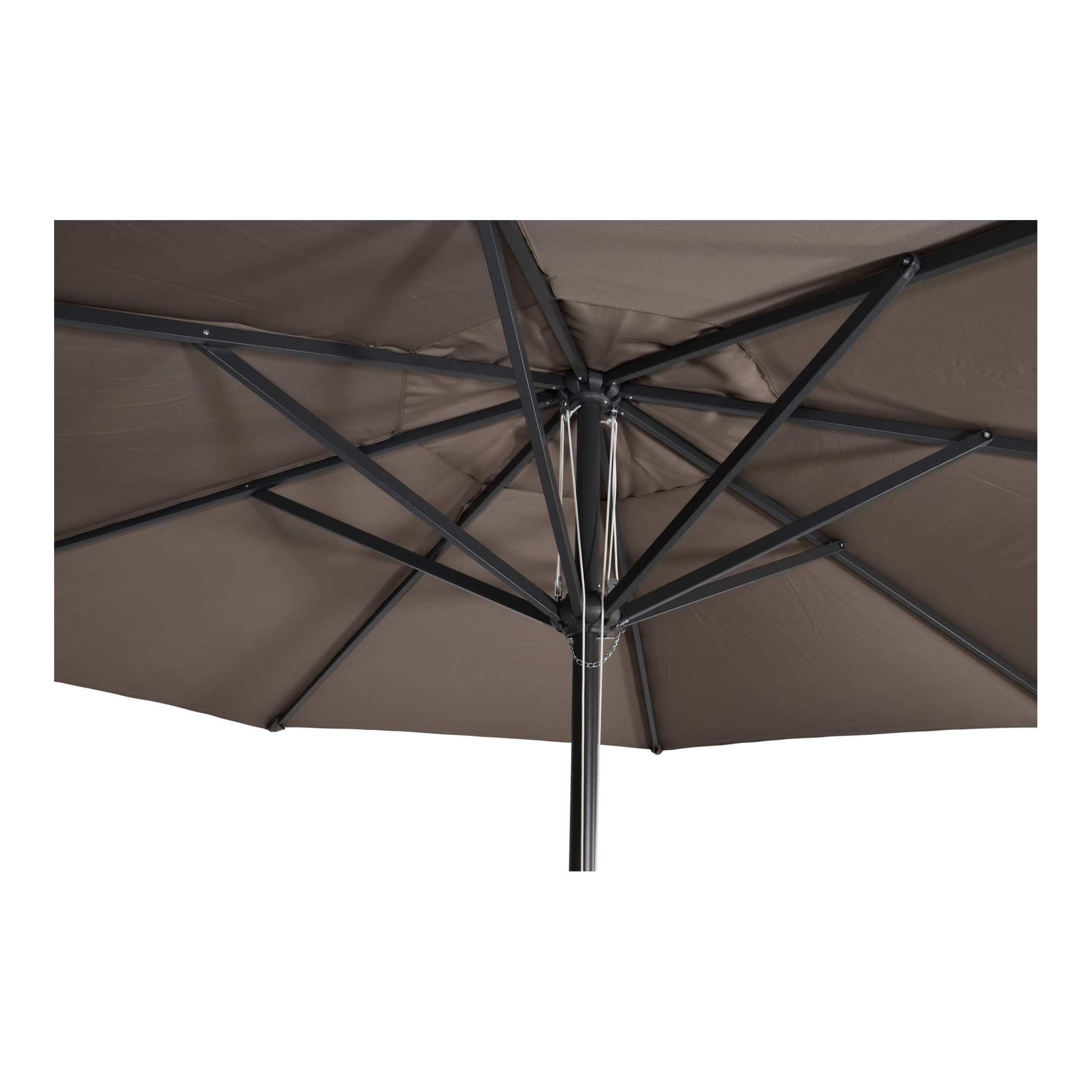 Parasol Virgo taupe Ø4mtr