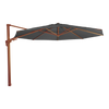 Zweefparasol VirgoFlex houtlook grijs Ø3,5mtr