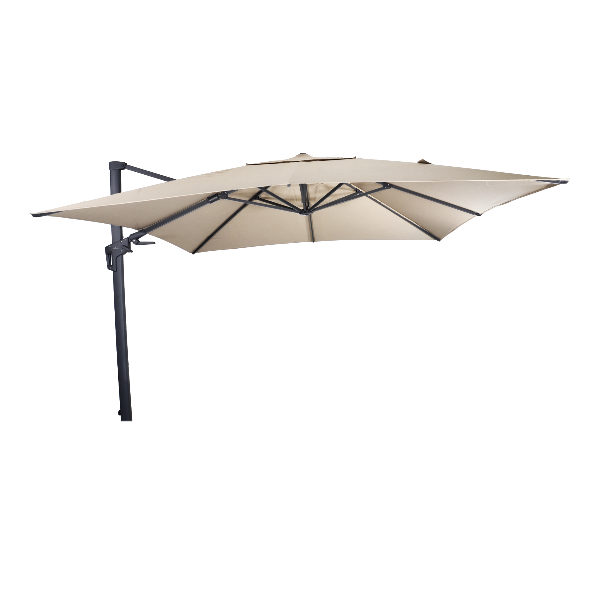 Zweefparasol VirgoFlex ecru 3x3mtr