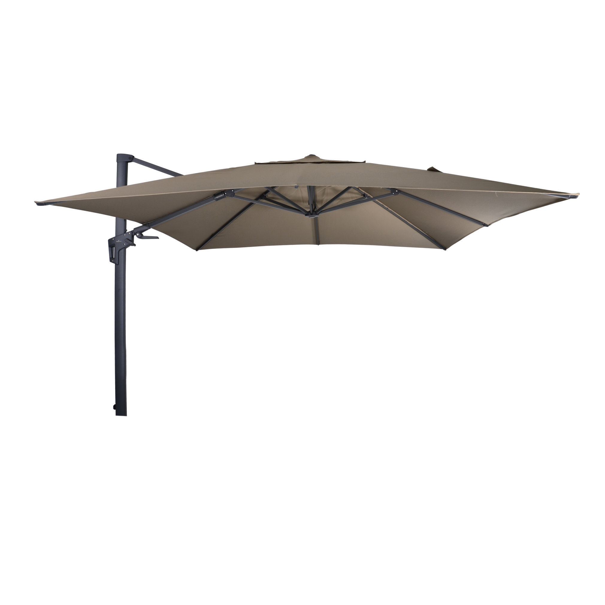 Zweefparasol VirgoFlex taupe 3x3mtr