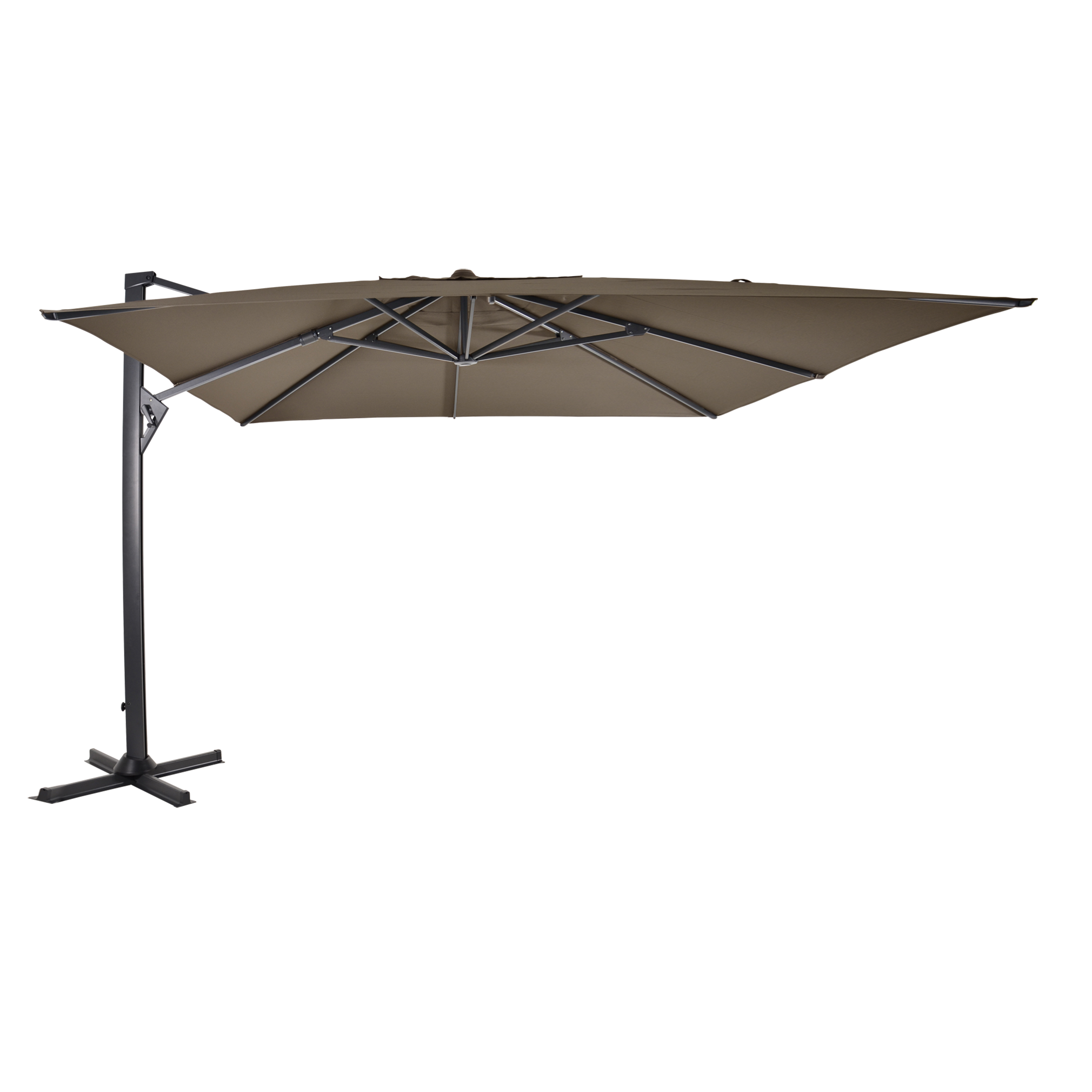 Zweefparasol Taurus taupe 3x4mtr