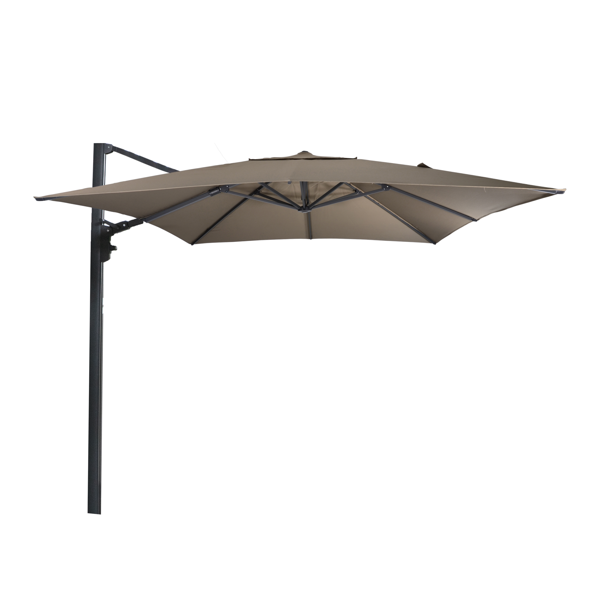 Zweefparasol Virgo Up taupe 3x3mtr