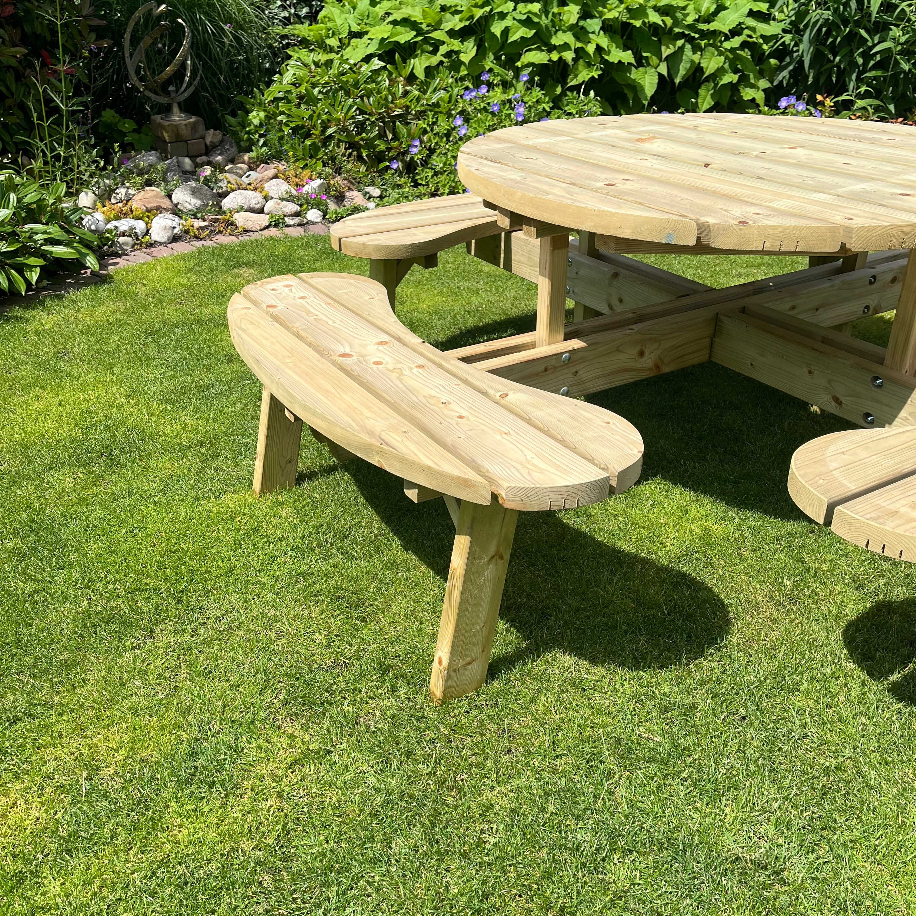 Picknicktafel Circulo | Geimpregneerd | Rond