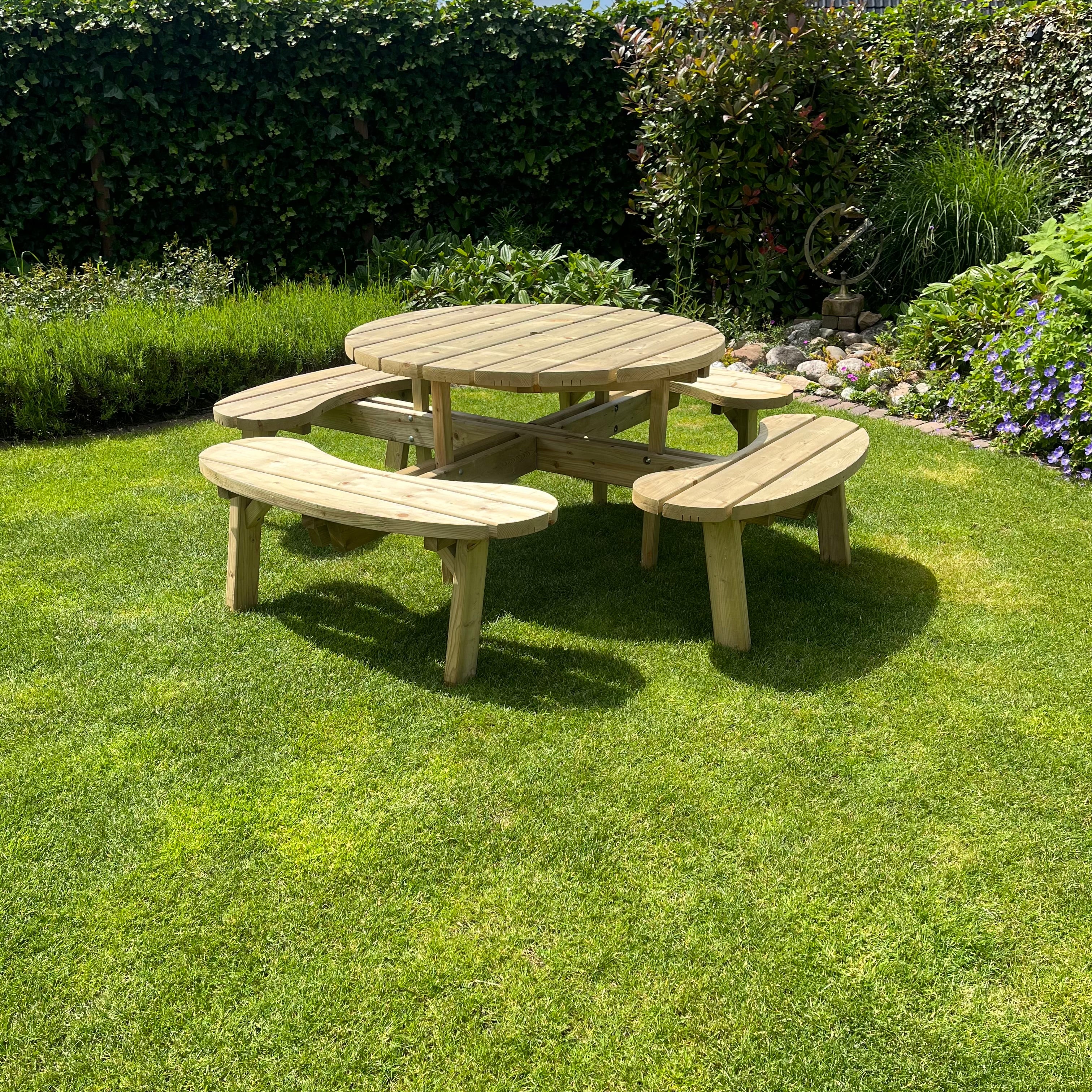 Picknicktafel Circulo | Geimpregneerd | Rond