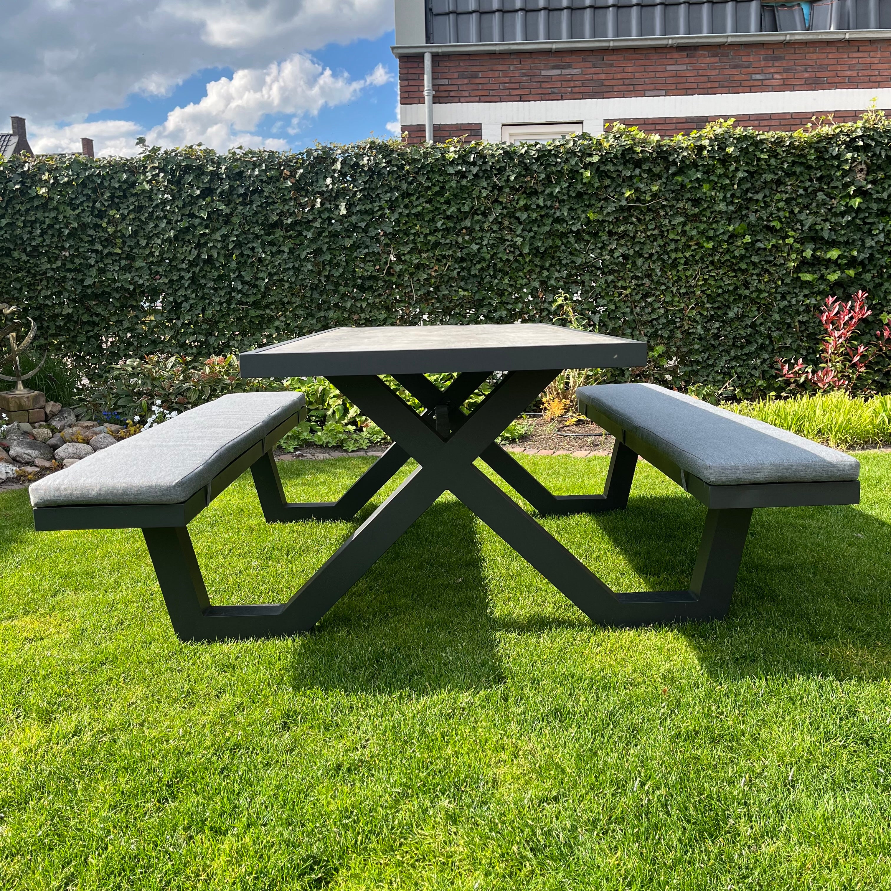 Picknicktafel Alu - Aluminium - 180 cm